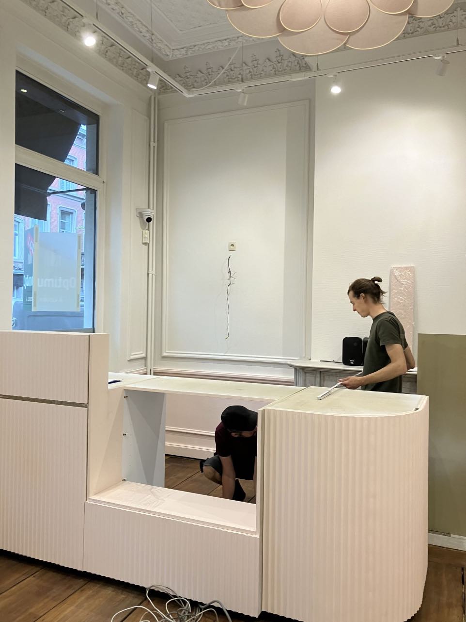 Installation comptoir projet Youpla Phase travaux